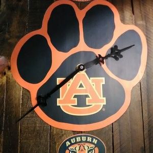 Handmade Auburn Wooden Clock